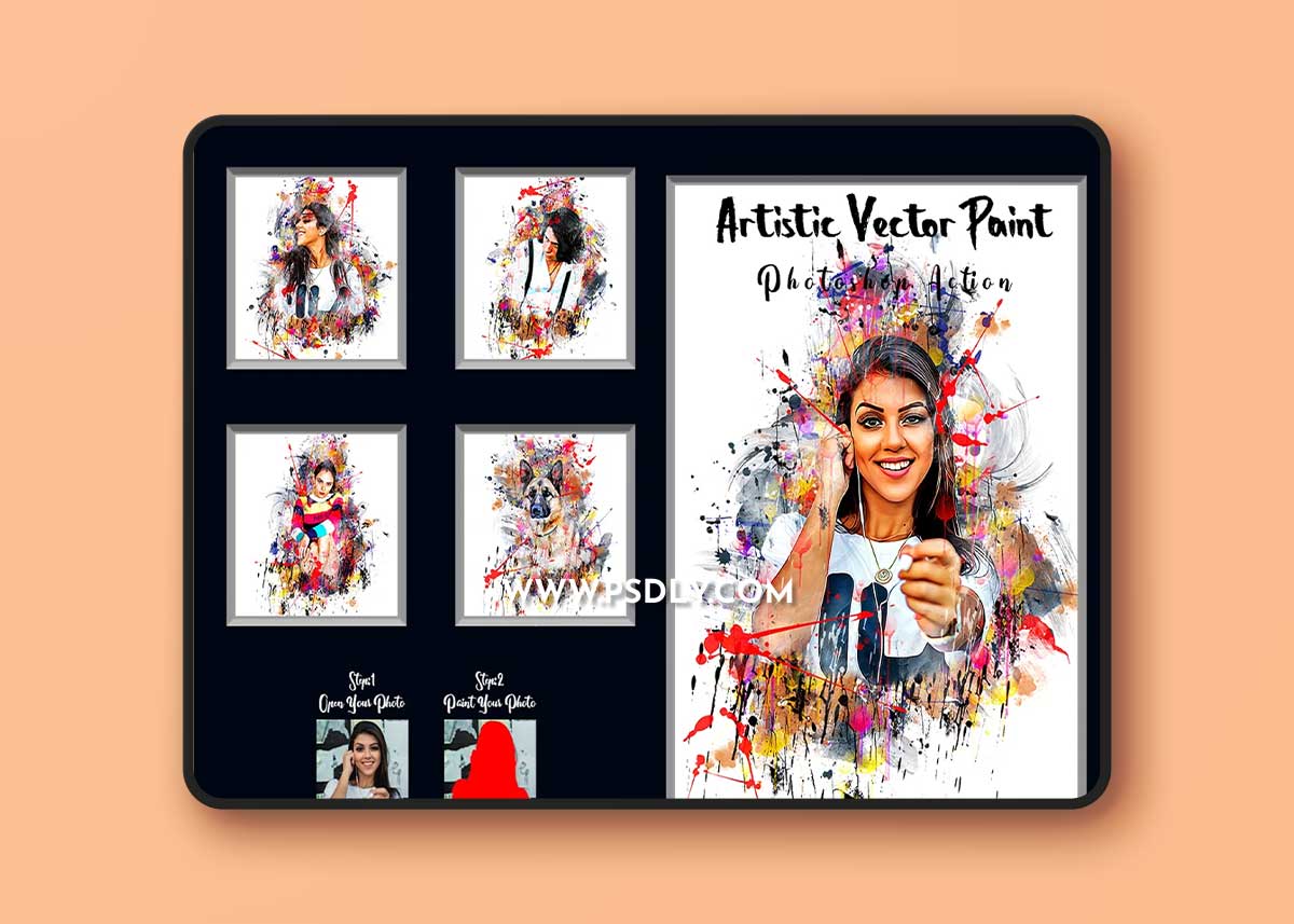 CreativeMarket - Artistic Vector Paint PS Action 7219929 1 CreativeMarket - Artistic Vector Paint PS Action 7219929