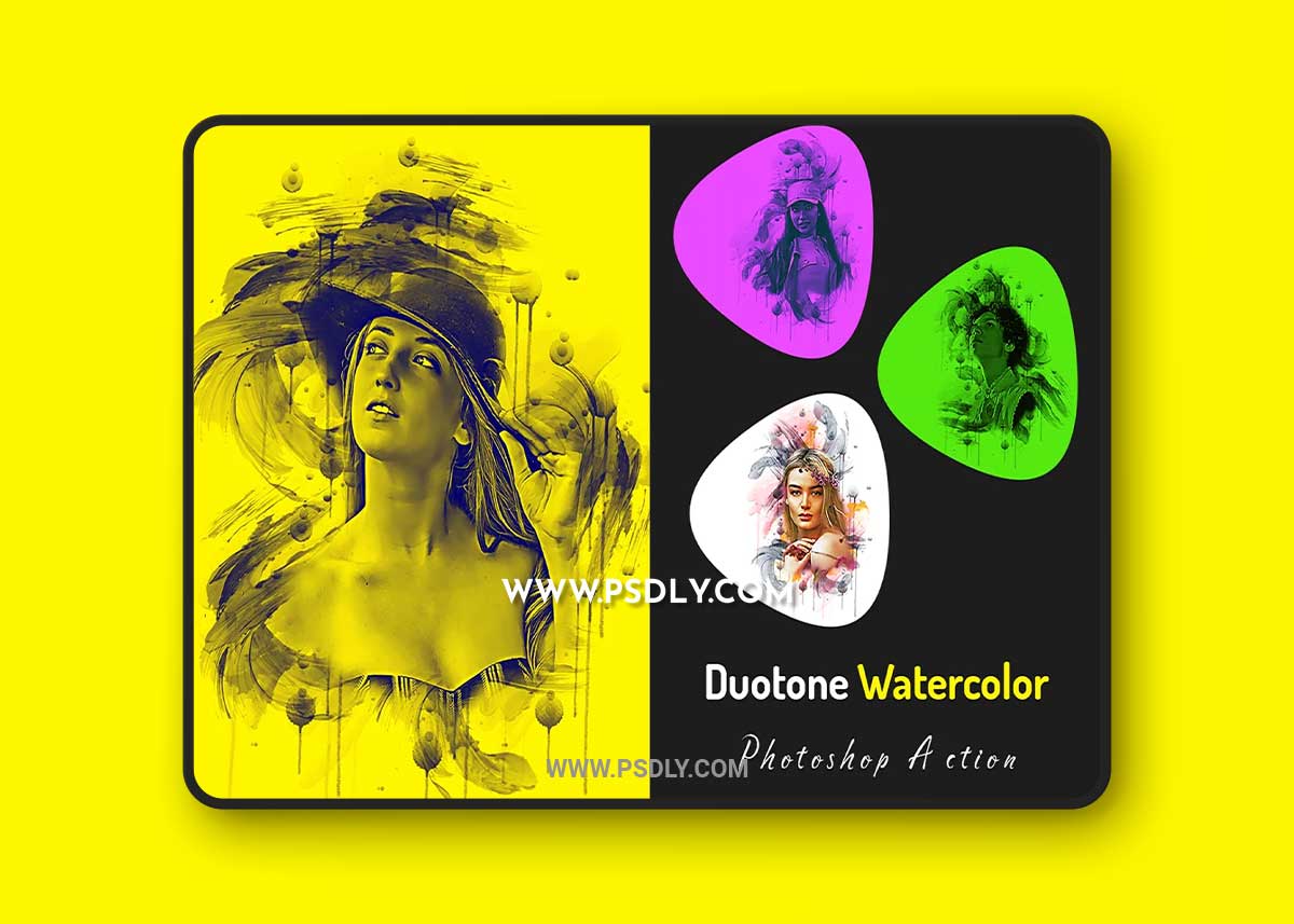 CreativeMarket - Duotone Watercolor Photoshop Action 7187748 1 CreativeMarket - Duotone Watercolor Photoshop Action 7187748