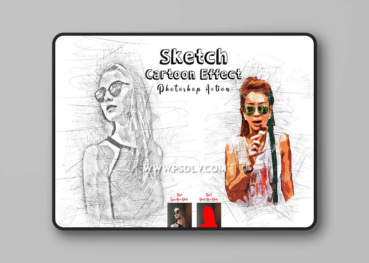 CreativeMarket - Sketch Cartoon Effect PS Action 7209454 1 CreativeMarket - Sketch Cartoon Effect PS Action 7209454