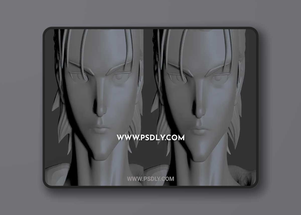 Eren Yearger Bust 3D Print Model 1 Eren Yearger Bust 3D Print Model