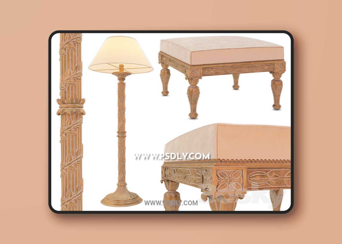 Floor lamp and the couch Roberto Giovannini 3D Model 1 Floor lamp and the couch Roberto Giovannini 3D Model