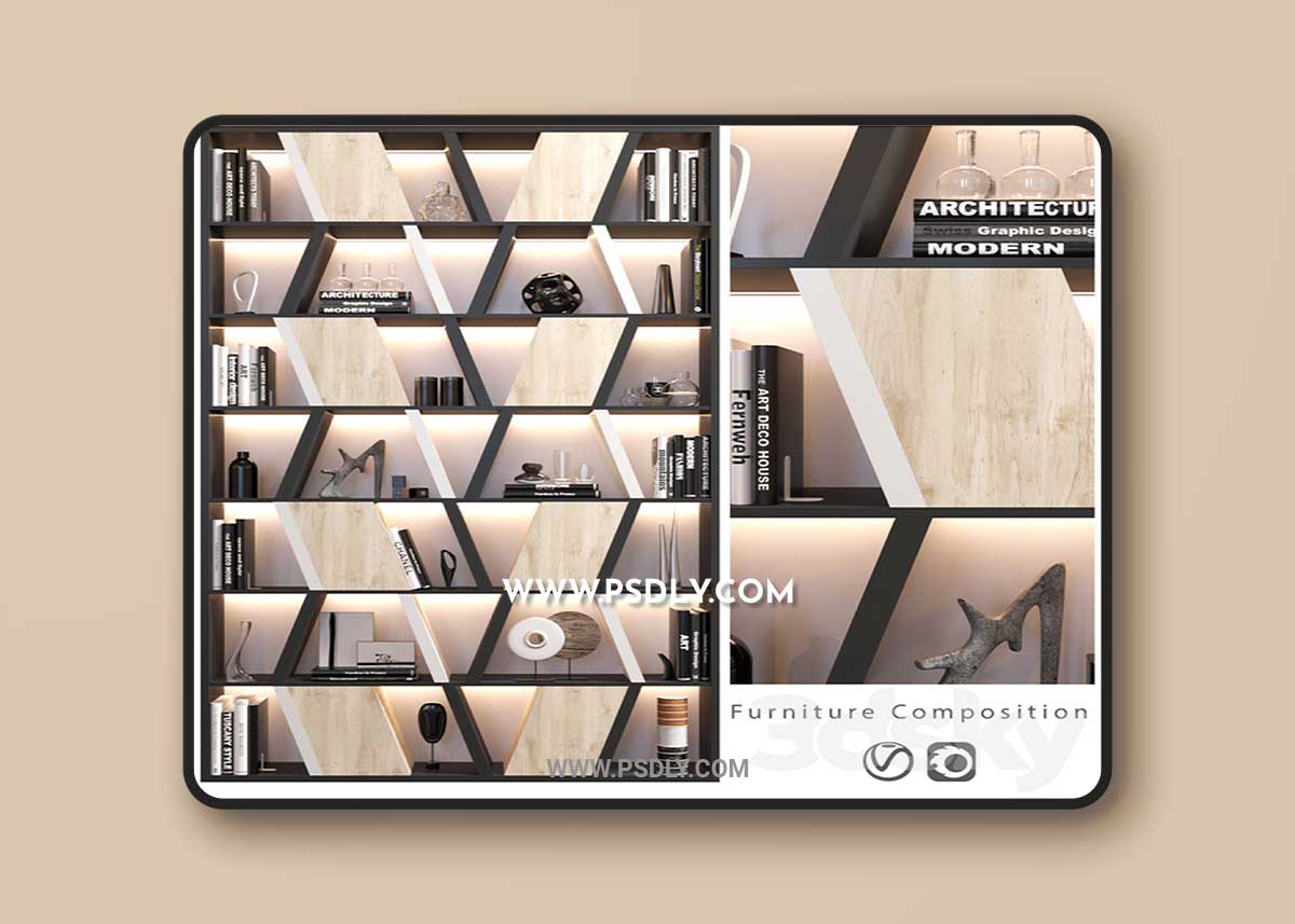 Furniture Composition | 18 3D Model 1 Furniture Composition | 18 3D Model