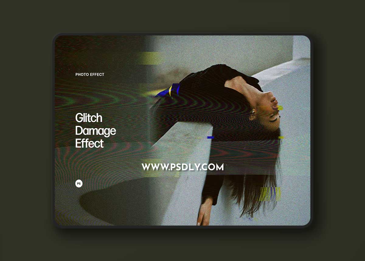 Glitch Damage Effect for Photoshop 1 Glitch Damage Effect for Photoshop