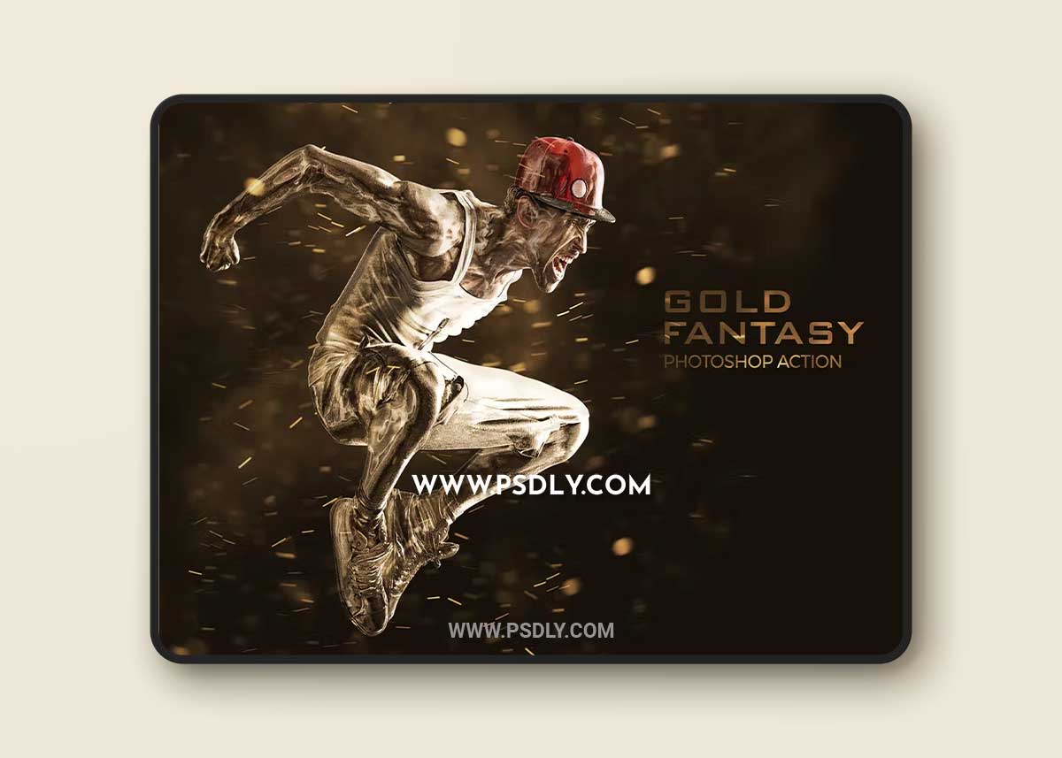 Gold Fantasy Photoshop Action 1 Gold Fantasy Photoshop Action