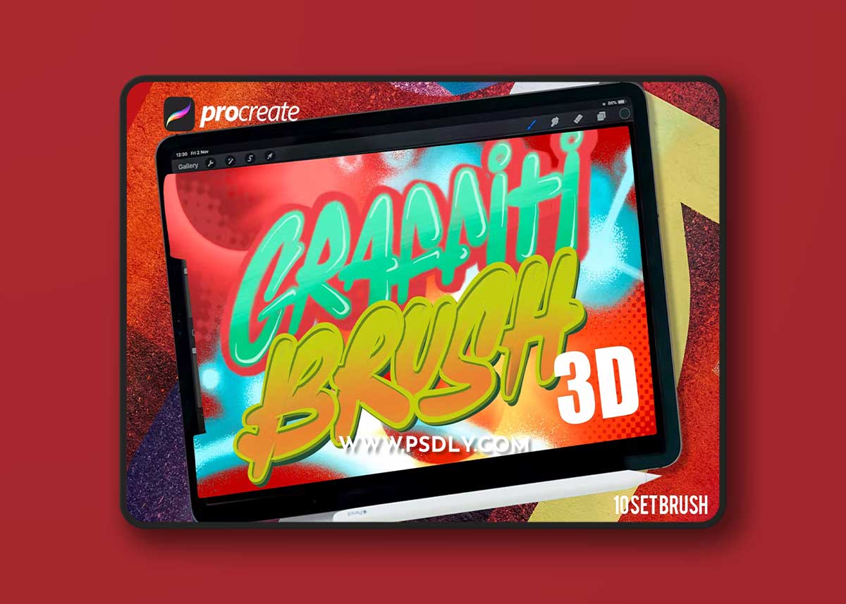 Graffiti Procreate 3d Brush 1 Graffiti Procreate 3d Brush