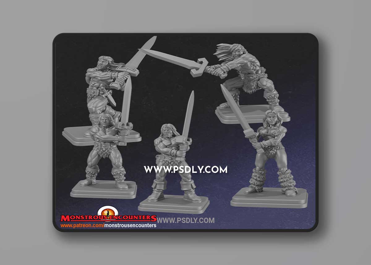 HQ Barbarian 3D Print Model 1 HQ Barbarian 3D Print Model