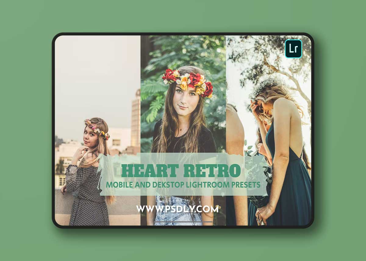 Heart Retro Lightroom Presets Dekstop and Mobile EDX867R 1 Heart Retro Lightroom Presets Dekstop and Mobile EDX867R