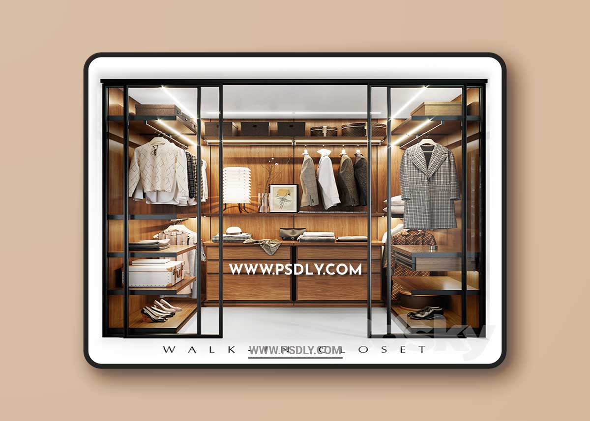 Molteni WALK-IN CLOSET 3D Model 1 Molteni WALK-IN CLOSET 3D Model