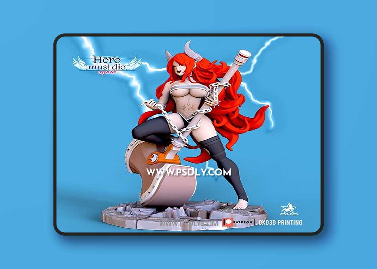 Naomi From Hero Must Die Again 3D Print Model 1 Naomi From Hero Must Die Again 3D Print Model