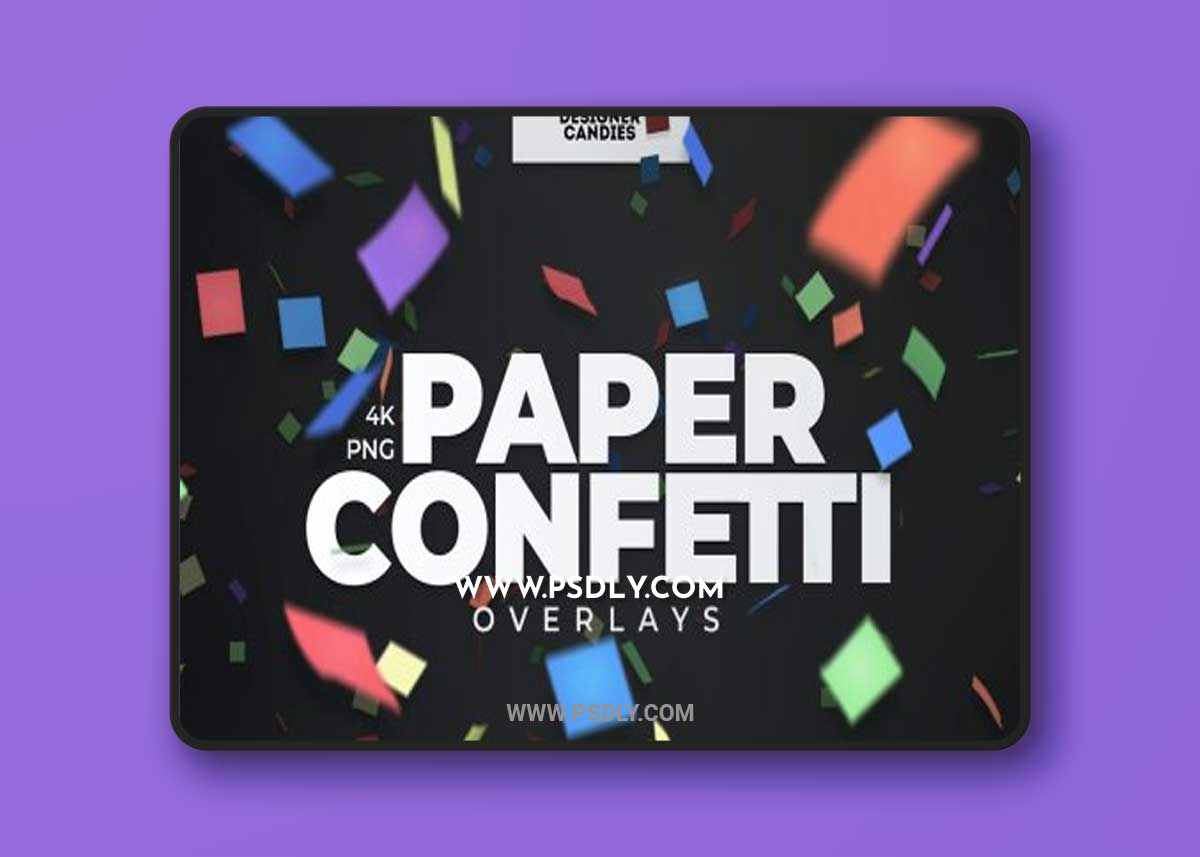 Paper Confetti Overlays 1 Paper Confetti Overlays