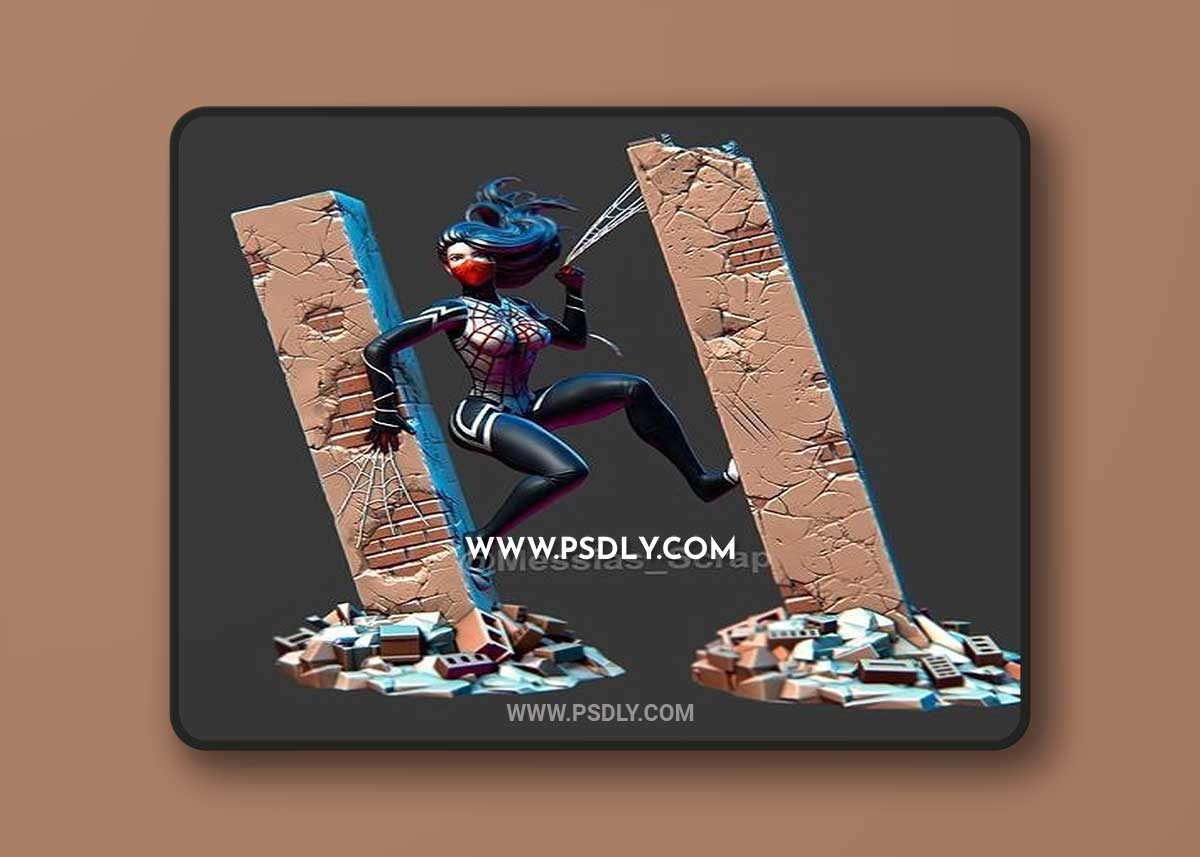 Silk Cindy Moon from Marvel 3D Print Model 1 Silk Cindy Moon from Marvel 3D Print Model