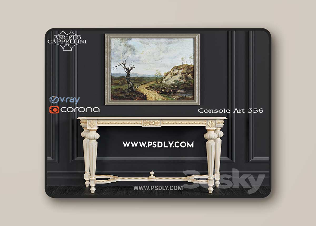 Sonsole Angelo Cappelini Art 356 3D Model 1 Sonsole Angelo Cappelini Art 356 3D Model