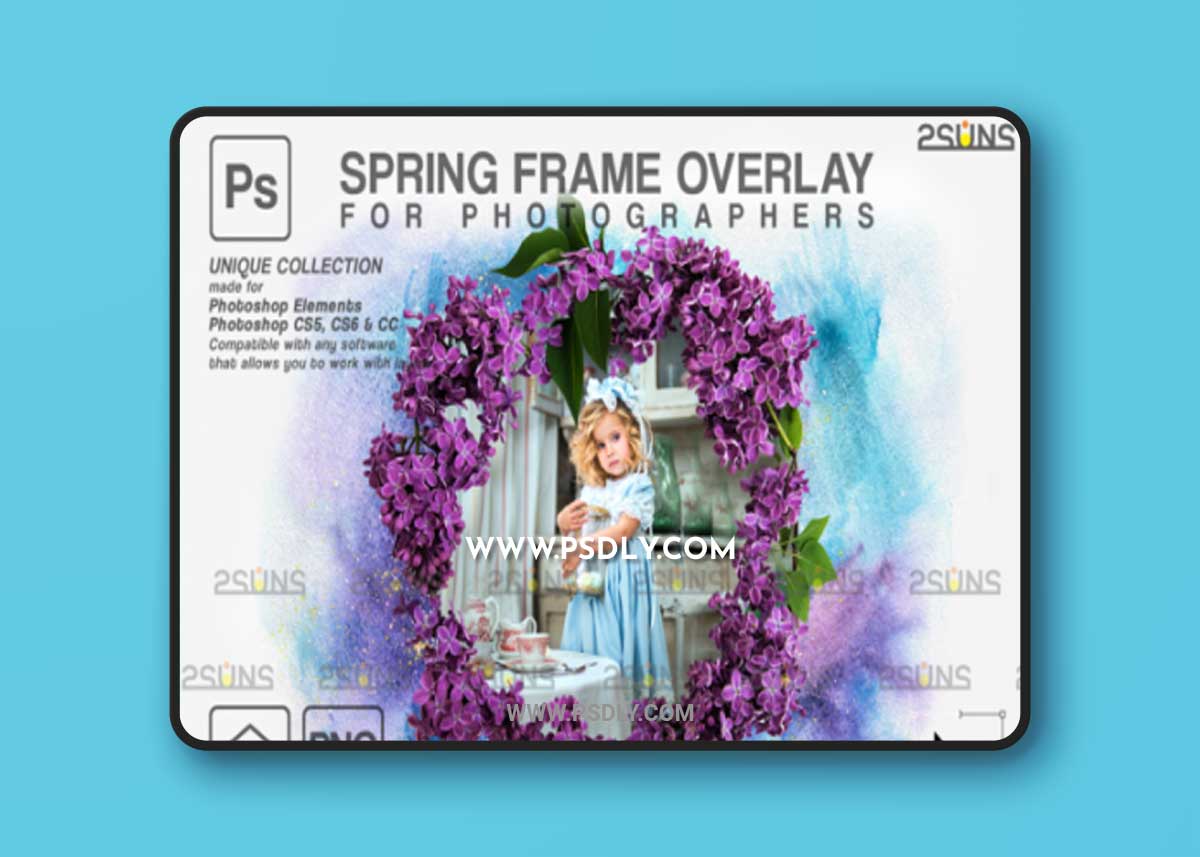 Spring Flower Digital Frames Overlay 1 Spring Flower Digital Frames Overlay
