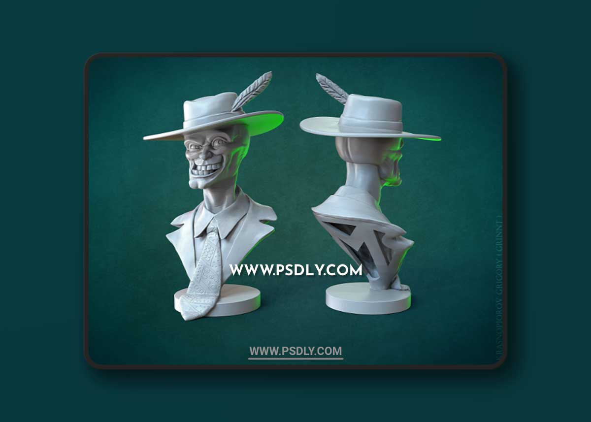 The Mask Bust 3D Print Model 1 The Mask Bust 3D Print Model