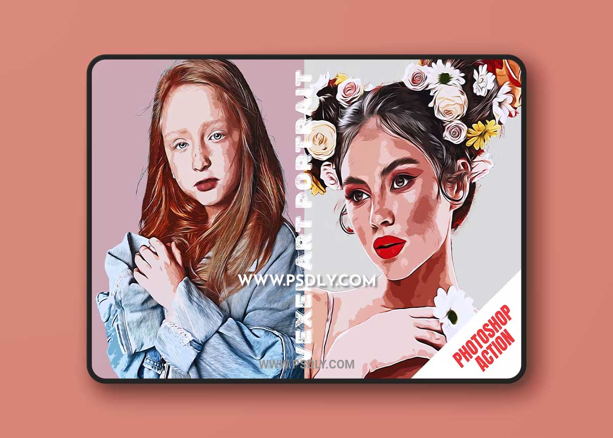 Vexel Art Portrait Action 1 Vexel Art Portrait Action