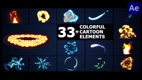 Videohive Colorful Cartoon Elements | After Effects 37981265 1 Videohive Colorful Cartoon Elements | After Effects 37981265