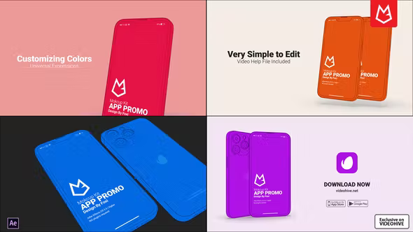 Videohive Flat App Promo | 3D Mockup Kit 37669210 1 Videohive Flat App Promo | 3D Mockup Kit 37669210