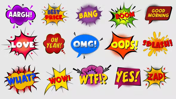 Videohive Modern Clean Comic Bubbles 37947484 1 Videohive Modern Clean Comic Bubbles 37947484