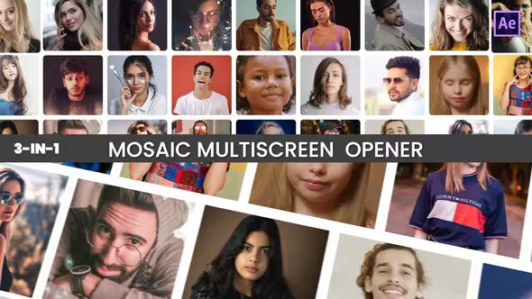 Videohive Mosaic Multi Screen Opener 37784057 1 Videohive Mosaic Multi Screen Opener 37784057