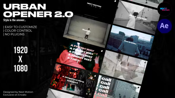 Videohive Urban Opener 2.0 38023463 1 Videohive Urban Opener 2.0 38023463