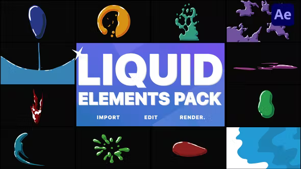 Videohive Liquid Elements | After Effects 37498543 1 Videohive Liquid Elements | After Effects 37498543