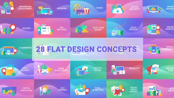 Videohive Flat Designs Concepts 23646733 1 Videohive Flat Designs Concepts 23646733