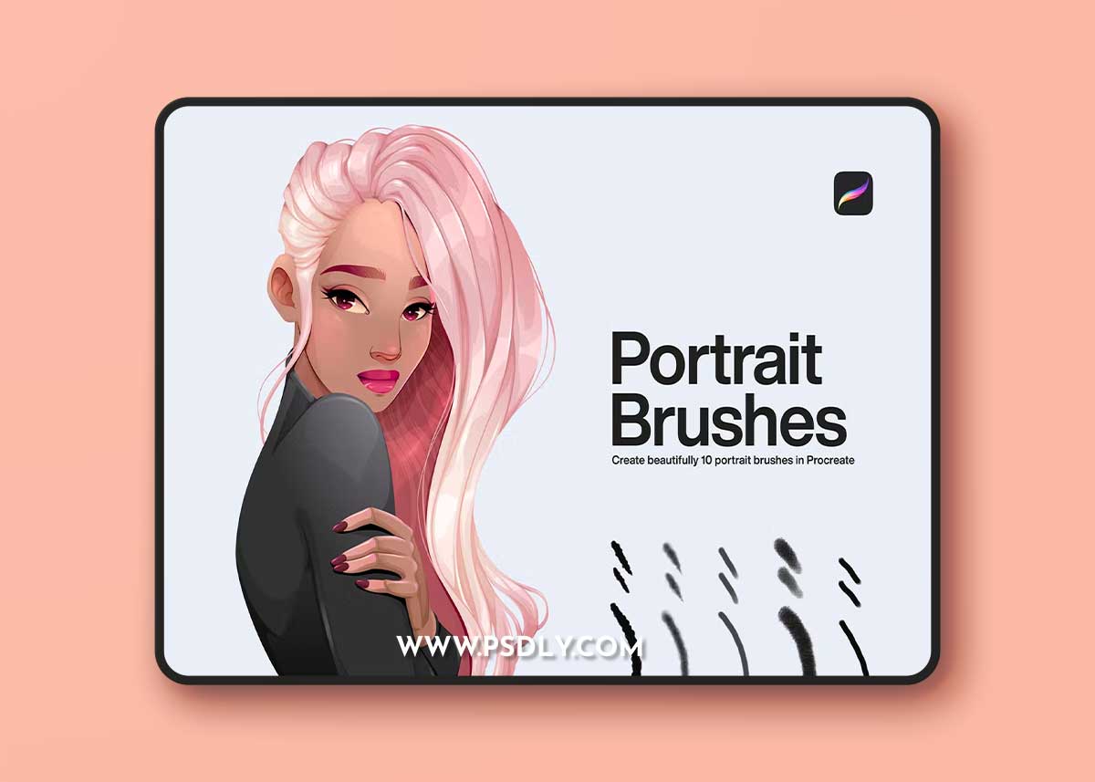 10 Portrait Brushes Procreate UVFLKAS 1 10 Portrait Brushes Procreate UVFLKAS