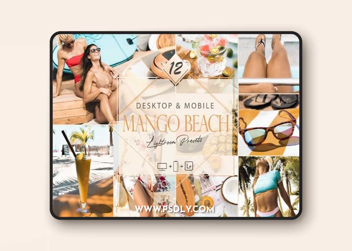 12 Mango Beach Lightroom Presets 1 12 Mango Beach Lightroom Presets