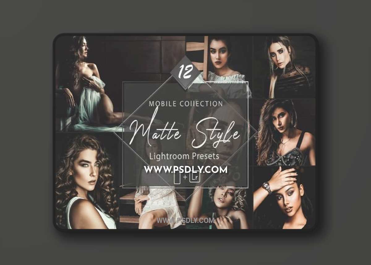 12 Mobile Lightroom Presets, Matte Style 1 12 Mobile Lightroom Presets, Matte Style
