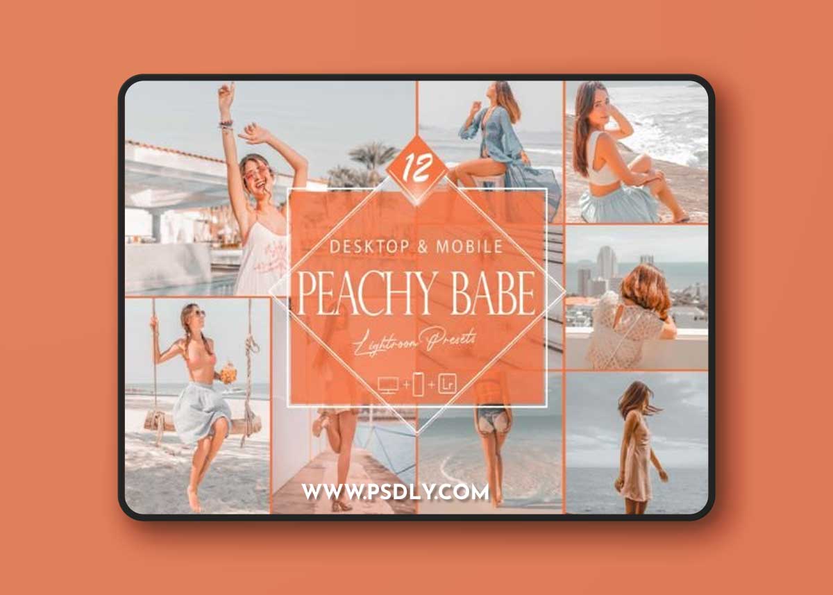 12 Peachy Babe Lightroom Presets 1 12 Peachy Babe Lightroom Presets