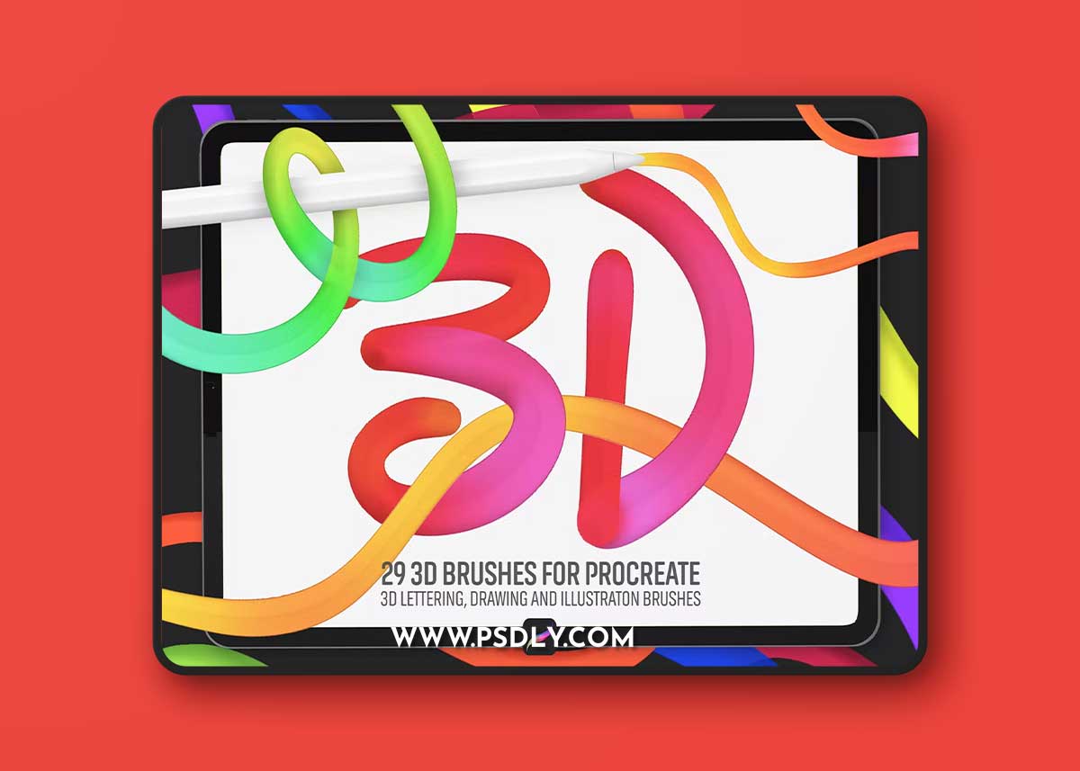 3D Brushes: Procreate 354Q83K 1 3D Brushes: Procreate 354Q83K