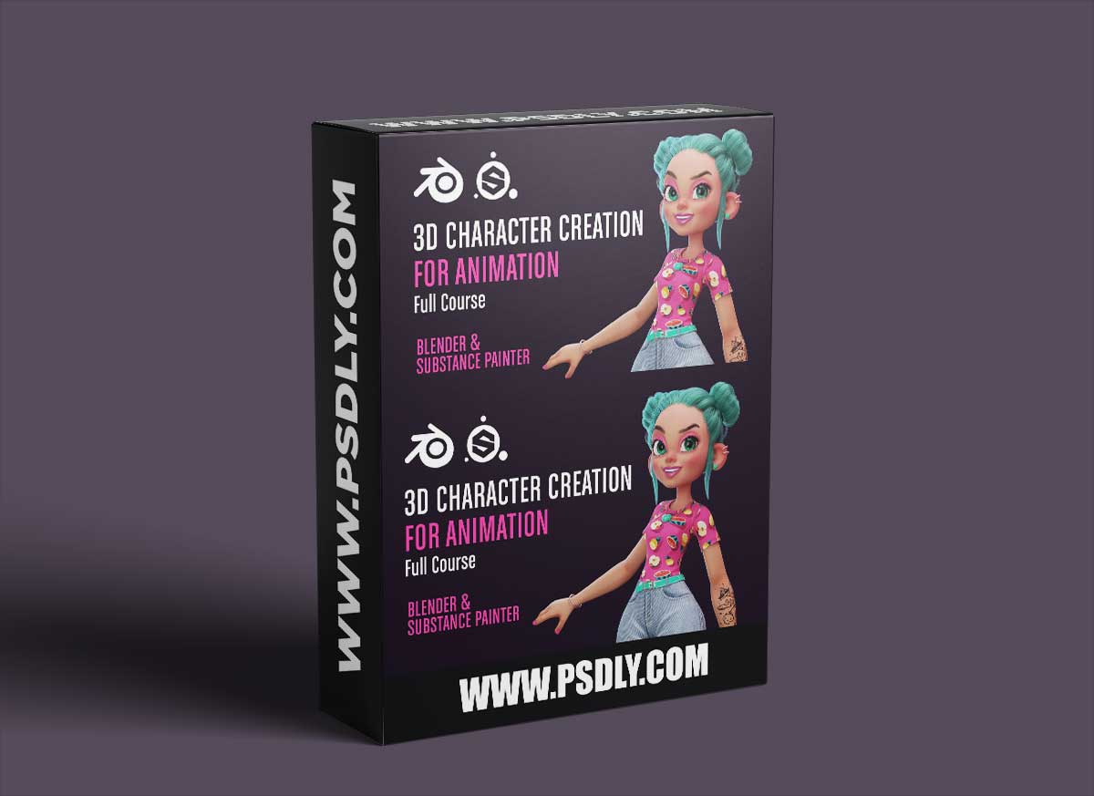 3D Character Creation for animation in Blender & Substance Painter 1 3D Character Creation for animation in Blender & Substance Painter