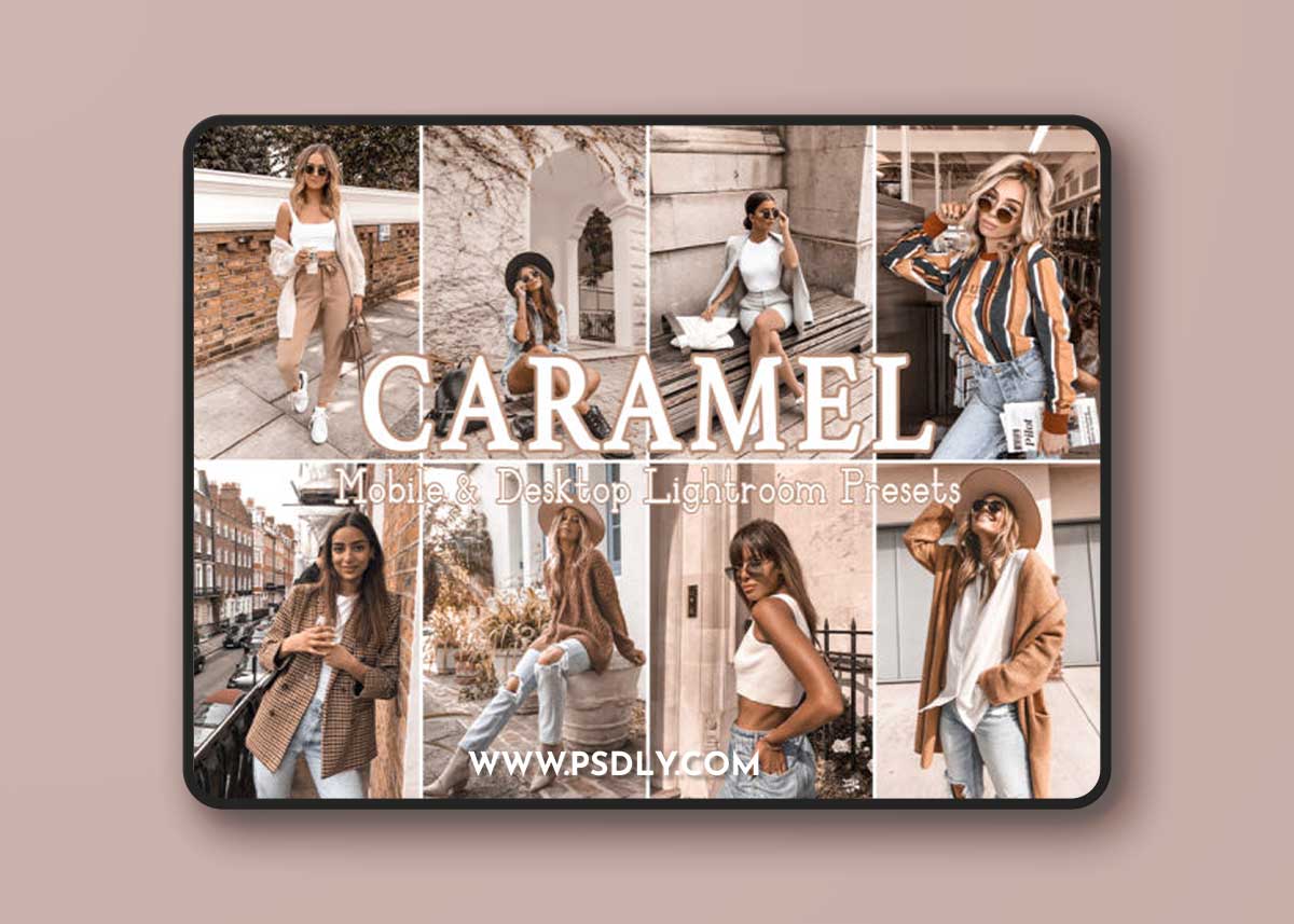 4 Caramel Warm Lightroom Mobile Presets 1 4 Caramel Warm Lightroom Mobile Presets