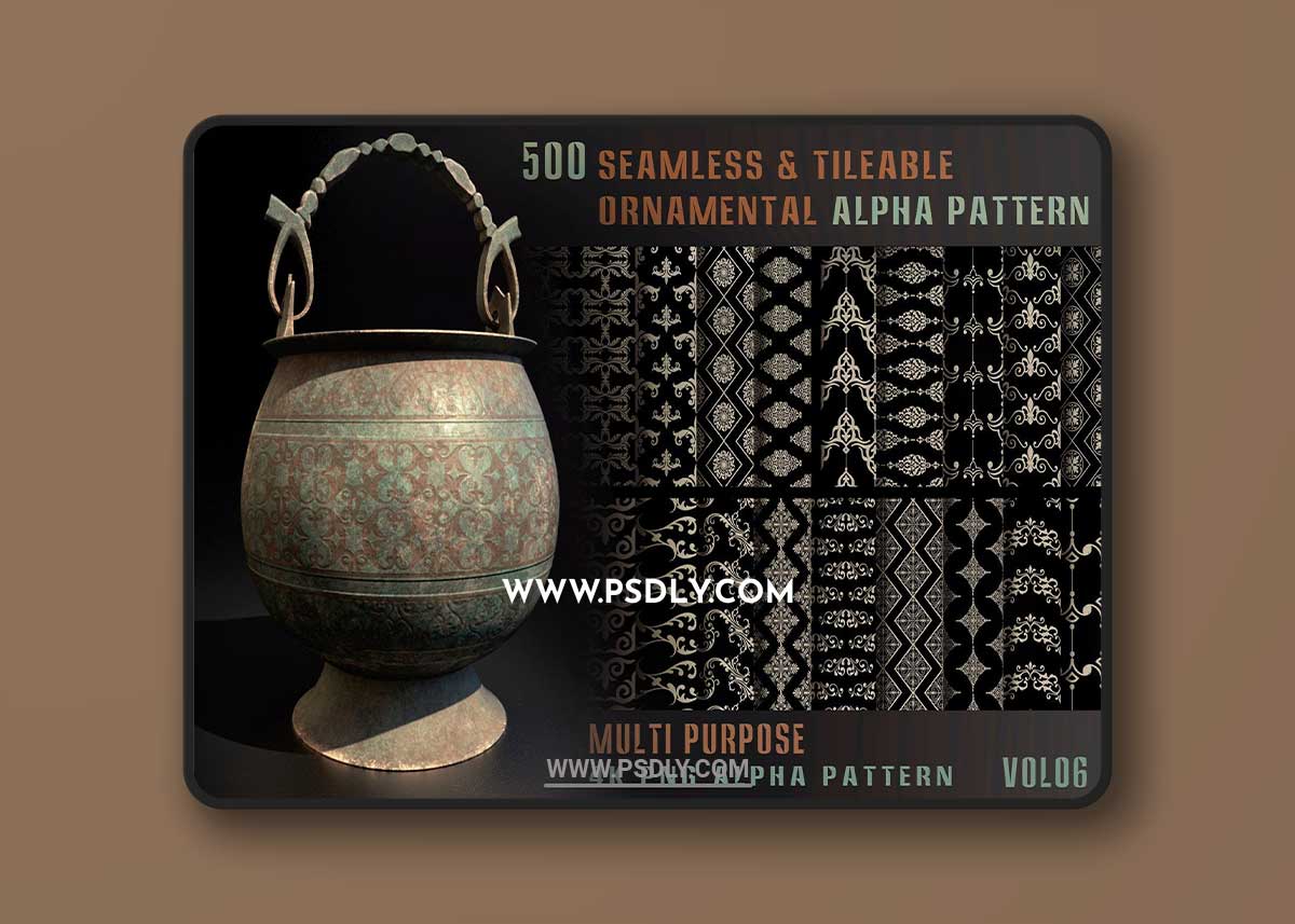 500 seamless & tileable ornamental alpha pattern-Vol06 1 500 seamless & tileable ornamental alpha pattern-Vol06