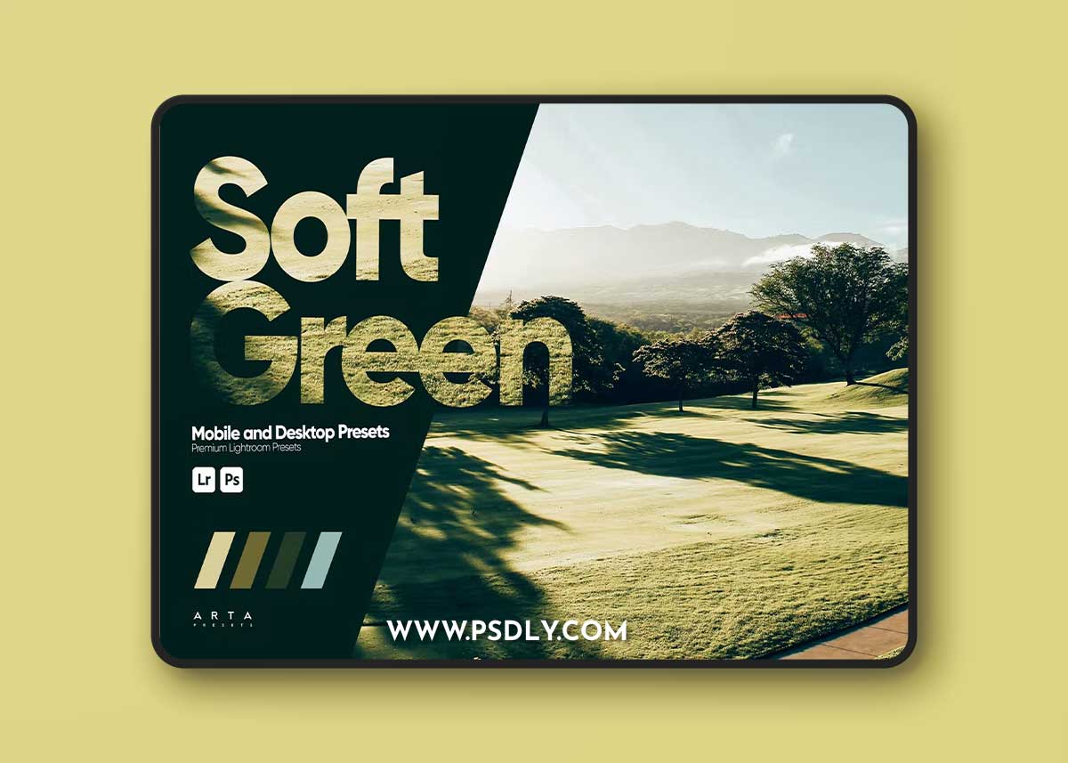 ARTA - Soft Green Presets for Lightroom 1 ARTA - Soft Green Presets for Lightroom