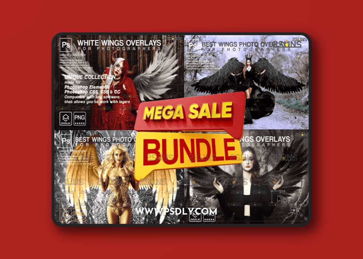 Angel Wings Photoshop Overlays 1 Angel Wings Photoshop Overlays