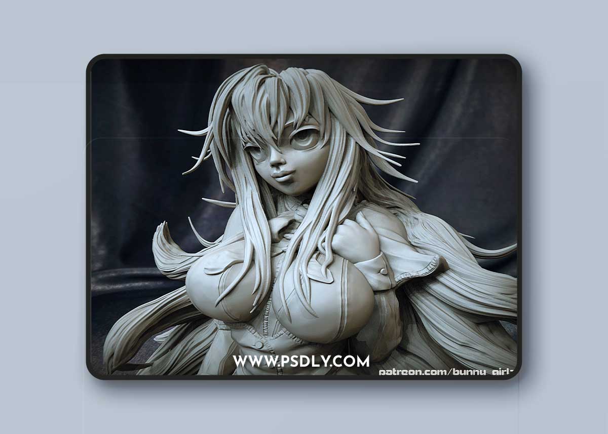 Anime Girl 3D Print Model 3D Model 1 Anime Girl 3D Print Model 3D Model