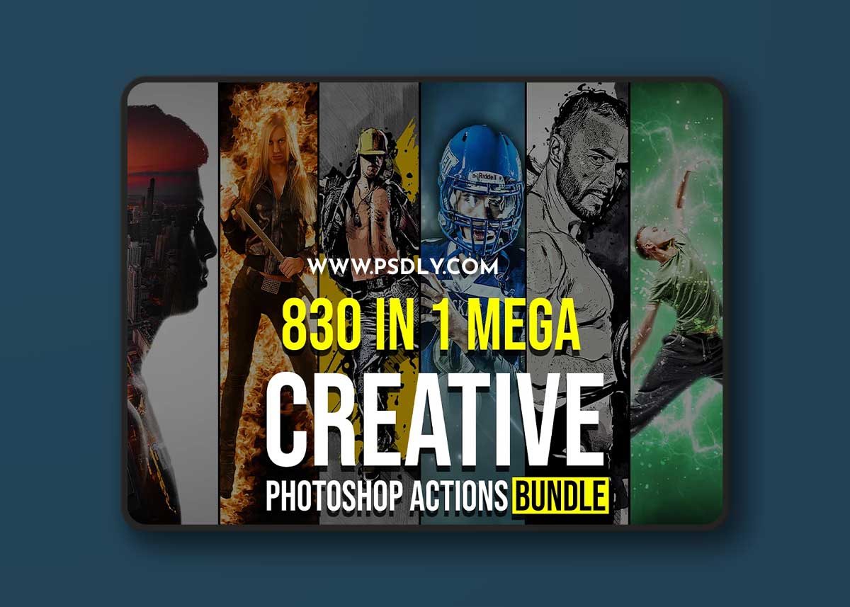 CreativeMarket - 830 Creative Photoshop Action BUNDLE 5132672 1 CreativeMarket - 830 Creative Photoshop Action BUNDLE 5132672