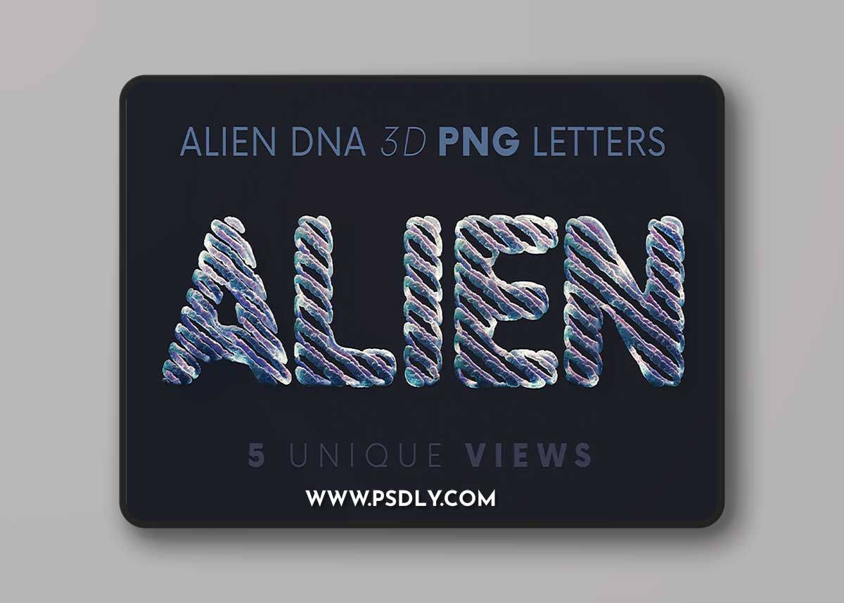 CreativeMarket - Alien DNA Science - 3D Lettering 7109432 1 CreativeMarket - Alien DNA Science - 3D Lettering 7109432