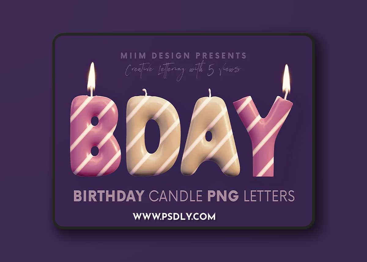 CreativeMarket - Birthday Candle - 3D Lettering 7109431 1 CreativeMarket - Birthday Candle - 3D Lettering 7109431