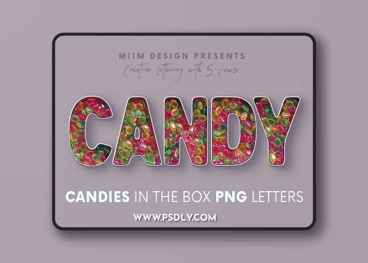 CreativeMarket - Candies in the Box - 3D Lettering 7176191 1 CreativeMarket - Candies in the Box - 3D Lettering 7176191