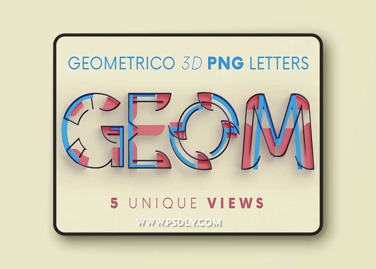 CreativeMarket - Geometrico - 3D Lettering 7176193 1 CreativeMarket - Geometrico - 3D Lettering 7176193