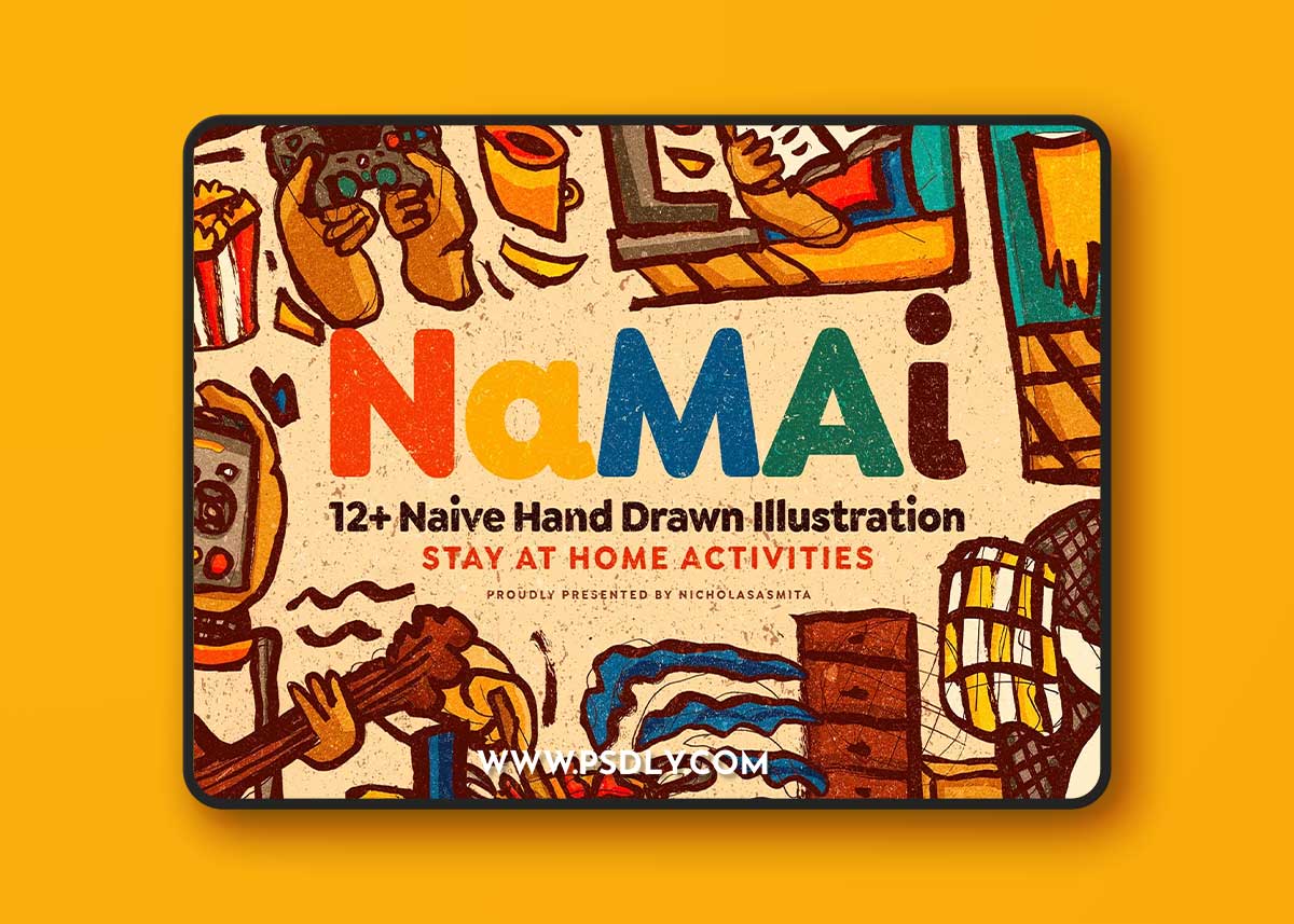 CreativeMarket - Namai: 12+ Hand Drawn Illustrations 1 CreativeMarket - Namai: 12+ Hand Drawn Illustrations