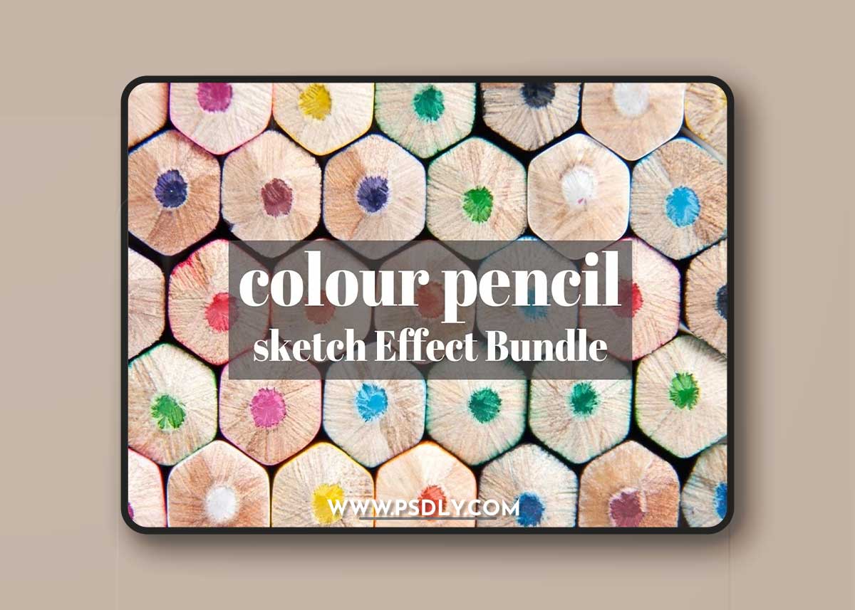 CreativeMarket - Six Colour Pencil Sketch Effect 7296073 1 CreativeMarket - Six Colour Pencil Sketch Effect 7296073