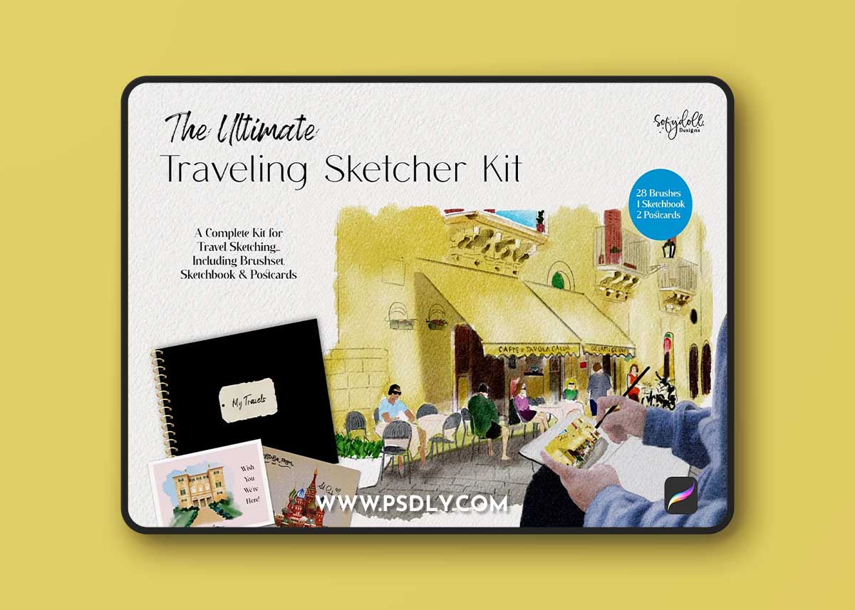 CreativeMarket - The Ultimate Traveling Sketcher Kit 7085466 1 CreativeMarket - The Ultimate Traveling Sketcher Kit 7085466
