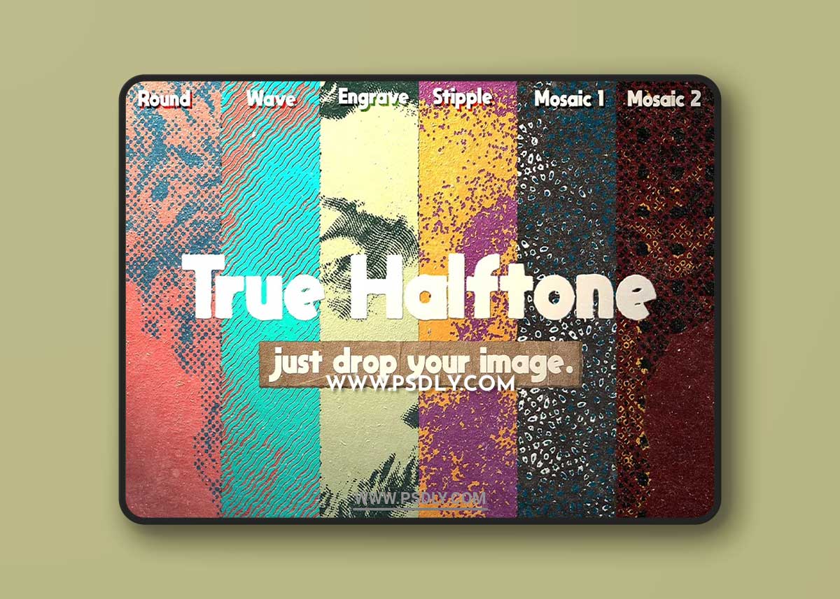 CreativeMarket - True Halftone PSD Template 6877890 1 CreativeMarket - True Halftone PSD Template 6877890