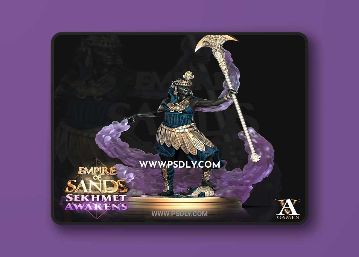 Daughters of Sekhmet Miniature 3 3D Print Model 1 Daughters of Sekhmet Miniature 3 3D Print Model