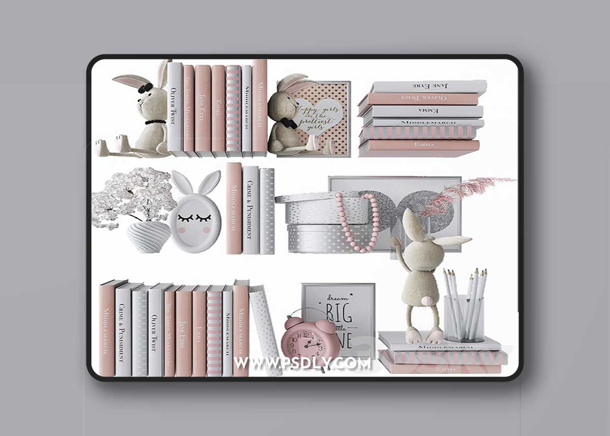 Decorative set in the nursery 2 3D Model 1 Decorative set in the nursery 2 3D Model