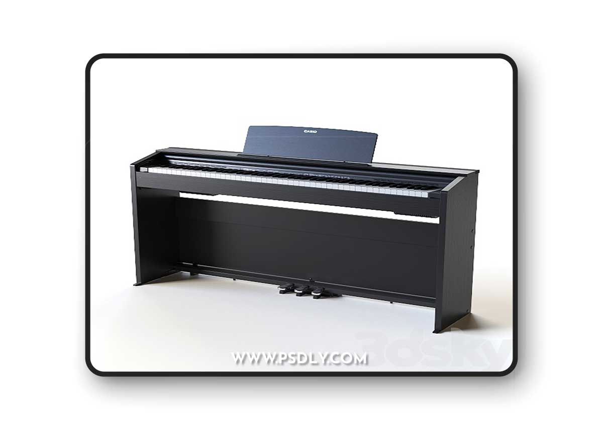 Digital piano CASIO PX-870 BK Privia 3D Model 1 Digital piano CASIO PX-870 BK Privia 3D Model