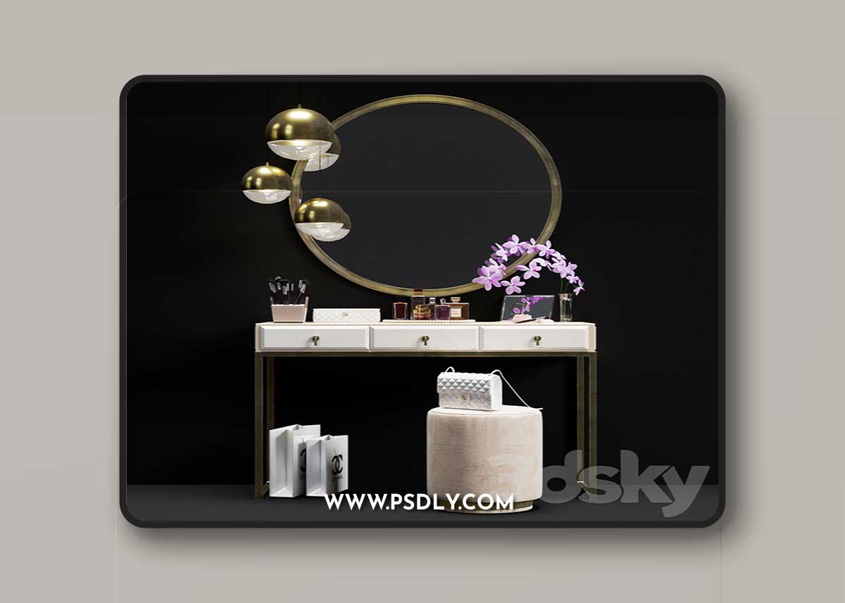 Dressing Table The Sofa & Chair Company 3D Model 1 Dressing Table The Sofa & Chair Company 3D Model